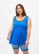 Top med a-shape og rund hals, Victoria blue, Model image number 0