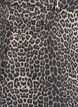 Kort denimnederdel med leopardprint og A-snit, Brun, Packshot image number 3