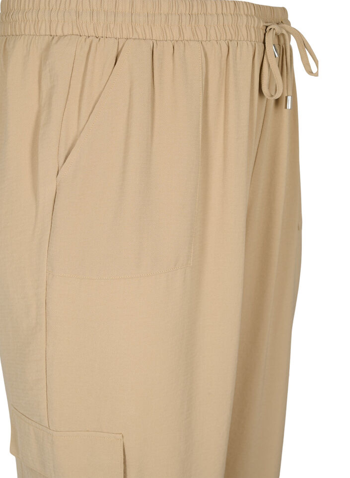 Ensfarvede bukser med store lommer, Nomad, Packshot image number 2