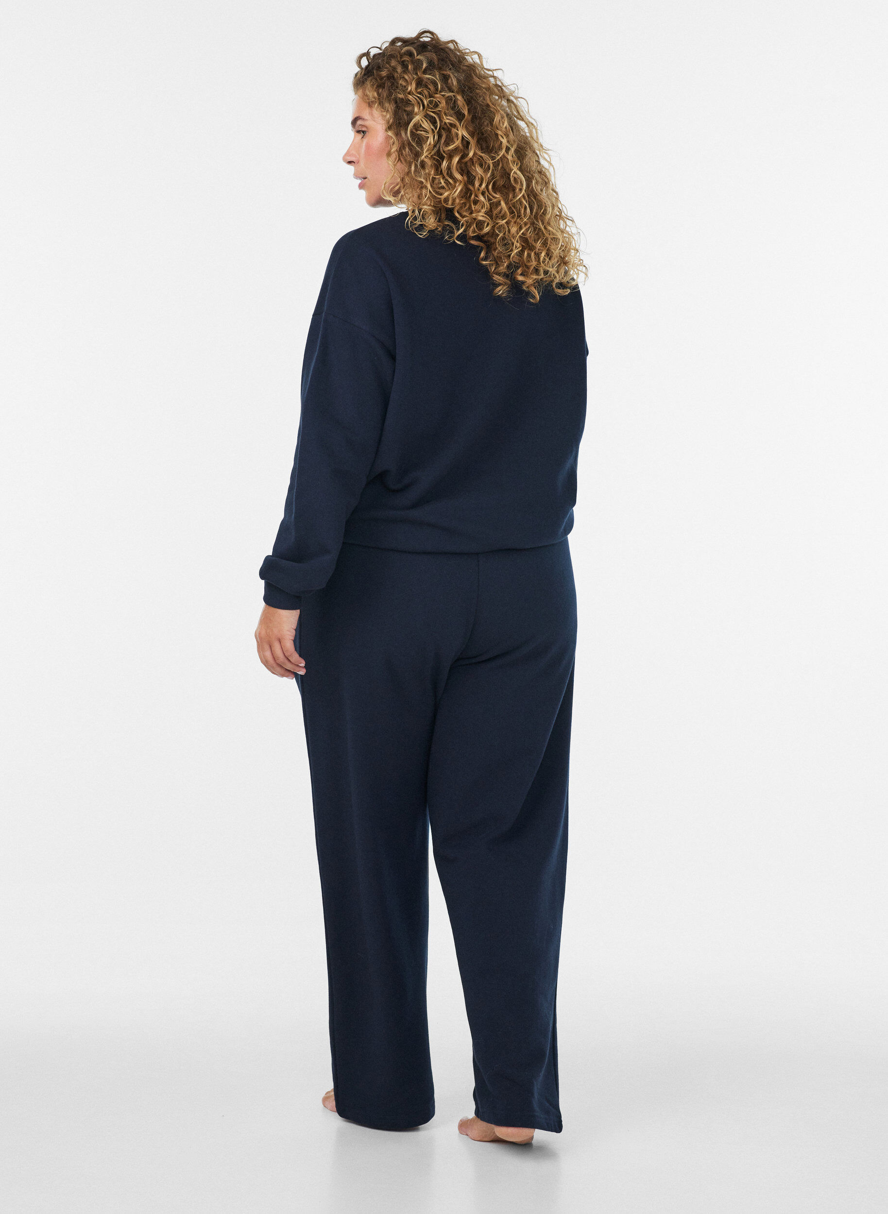 ZizziSweatpants med lommer, Bl&aring;, Model image number 1