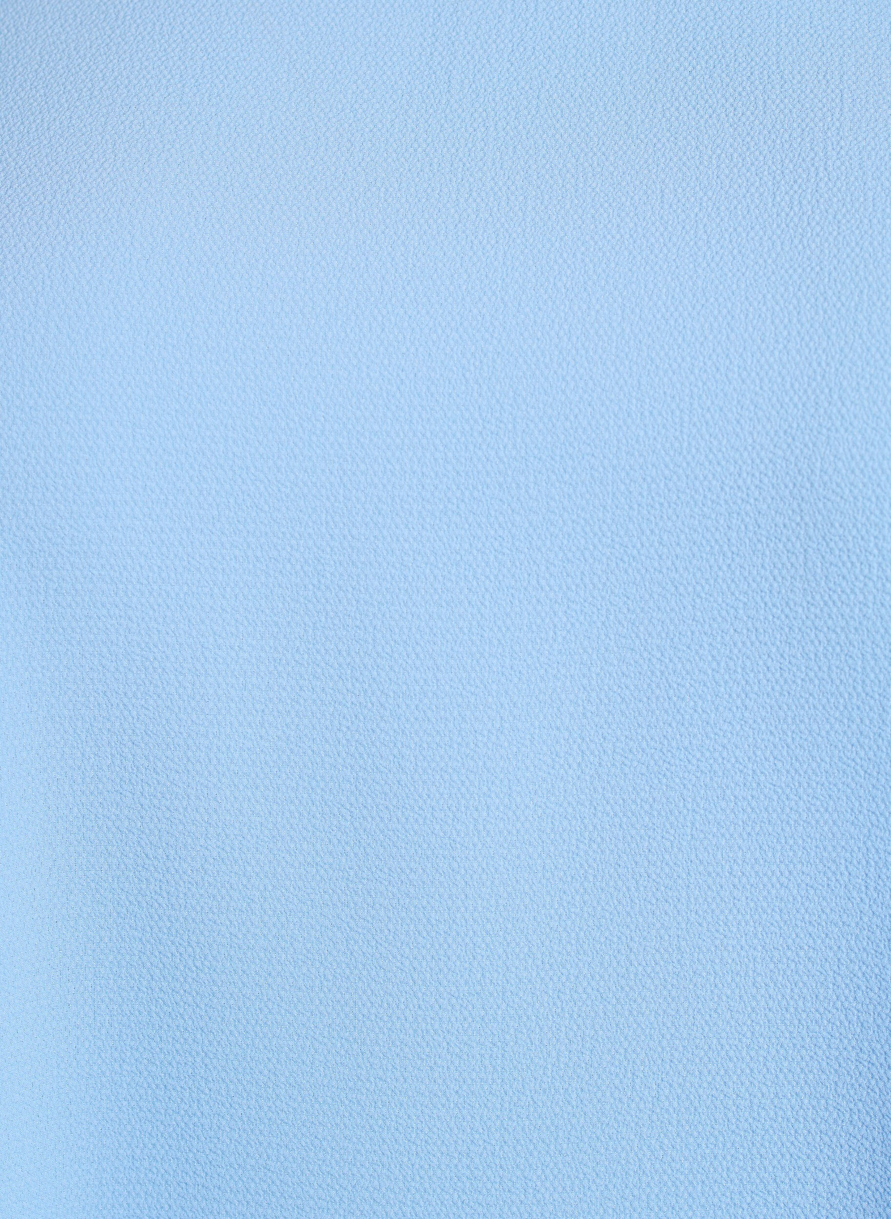 Zizzi Bluse med korte &aelig;rmer og rund halsudsk&aelig;ring , Bl&aring;, Packshot image number 2