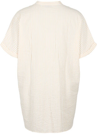 Stribet skjorte med brystlommer, Natrual/S. Stripe, Packshot image number 1