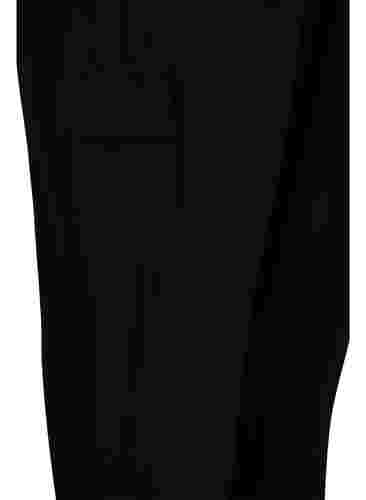 Løse cargobukser i viskose, Black, Packshot image number 3
