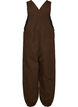 Overalls med balloneffekt og justerbare seler, Brun, Packshot image number 1