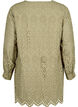 Bomulds tunika med broderi anglaise, Coriander, Packshot image number 1