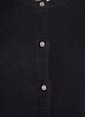 Cardigan med runde knapper, Sort, Packshot image number 2