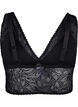 Blonde bralette med blød vattering, Black, Packshot image number 1