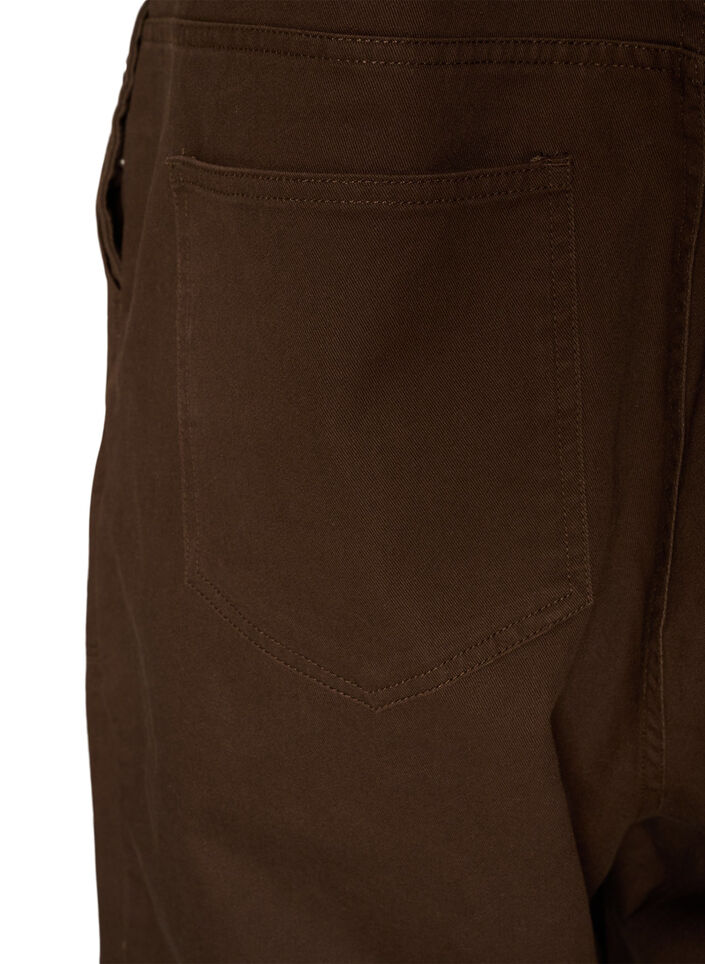 Overalls med balloneffekt og justerbare seler, Brun, Packshot image number 4