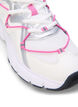 Wide fit - Sneakers med kontrastfarvet snøredetalje, White w. Pink, Packshot image number 3