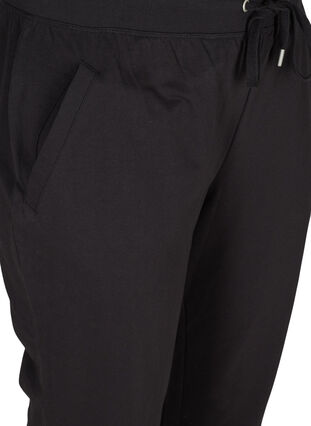Sweatpants med lommer, Black, Packshot image number 2