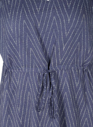 Printet tunika med justerbar talje , Blue Indigo AOP, Packshot image number 2