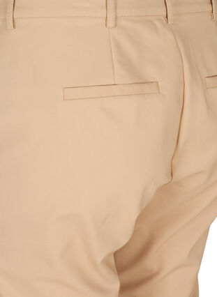 Klassiske bukser med 7/8 længde, Sand, Packshot image number 3