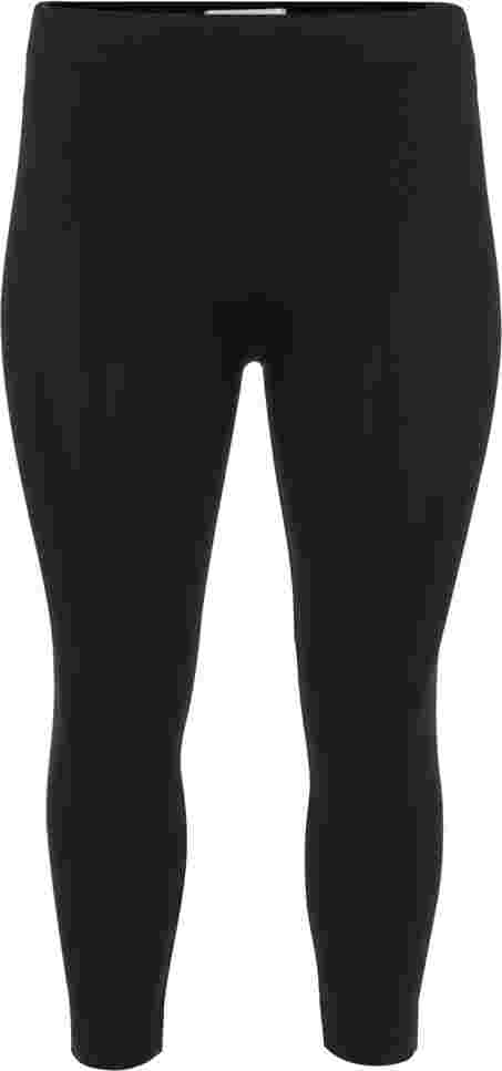 Seamless 3/4 leggings, Black, Packshot image number 0