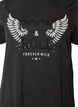 T-shirt i &oslash;kologisk bomuld med motiv, Sort, Packshot image number 2