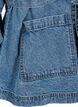 Denimjakke med bindebælte, Blue Denim, Packshot image number 3