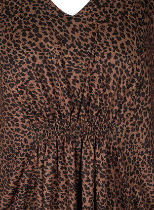 Tunika med leopardprint og smock, Leo, Packshot image number 2