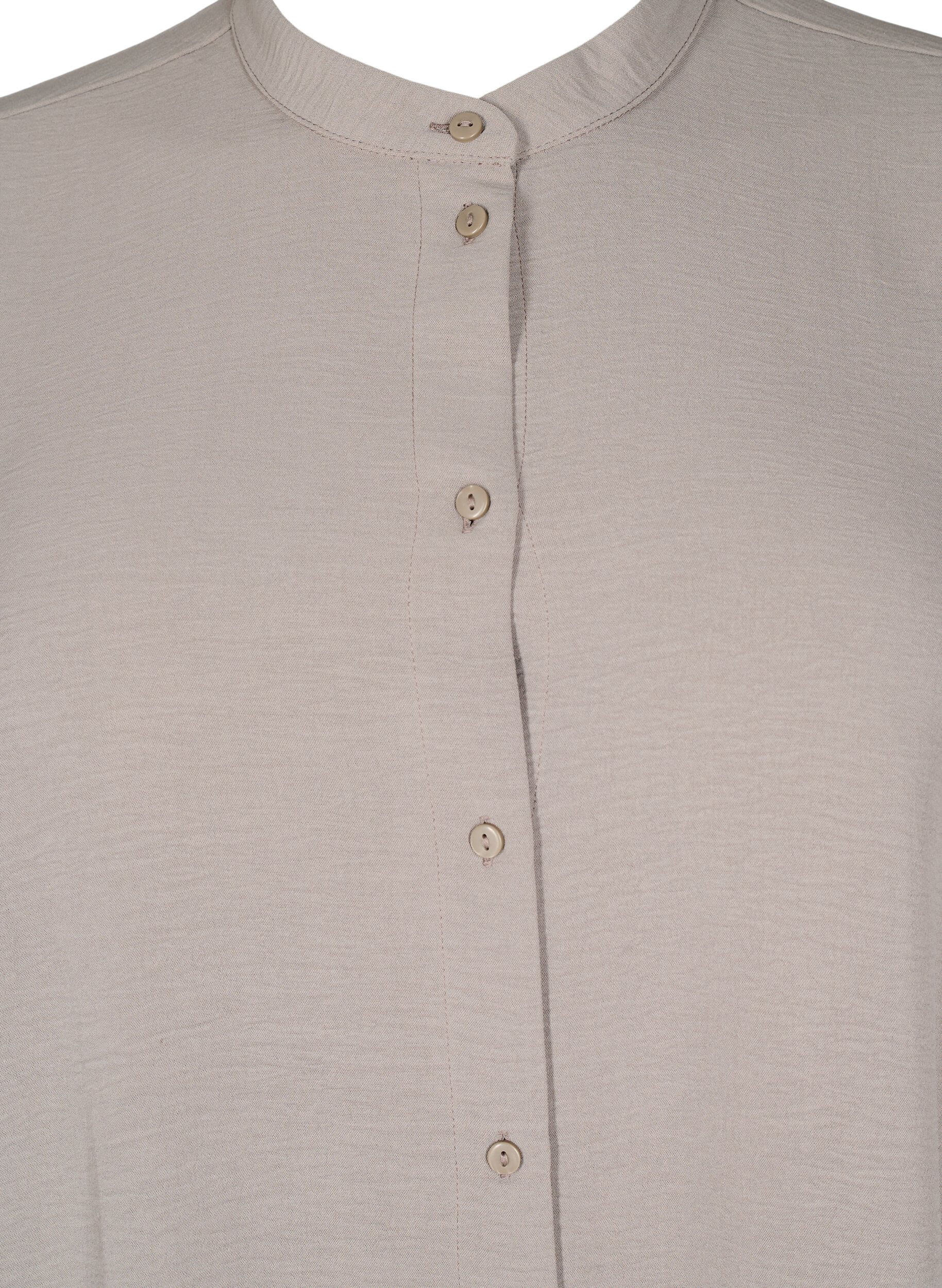 Zizzi FLASH - Tunika med 3/4 &aelig;rmer, Beige, Packshot image number 2