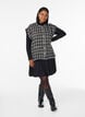 Ternet vest med dekorative knapper, Sort, Model image number 1