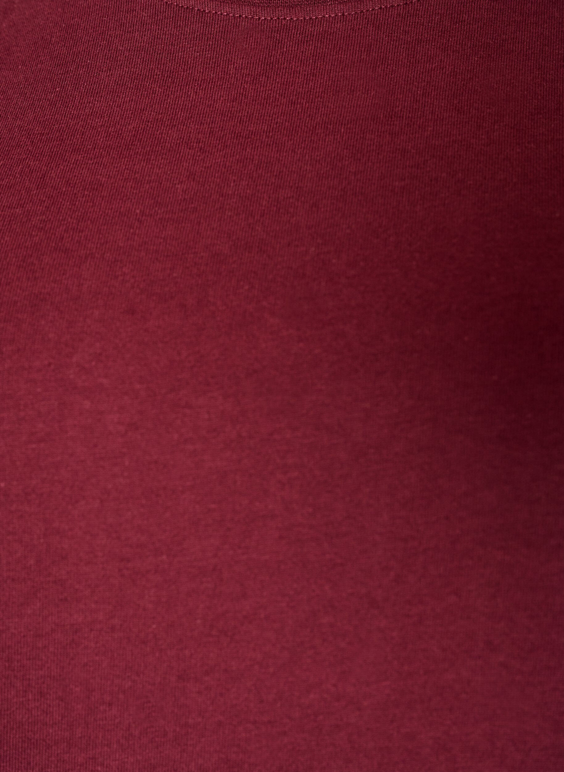 ZizziBoxy T-shirt i bomuld, R&oslash;d, Packshot image number 2