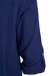 Tunika i bomuldsmusselin med broderi anglaise, Bl&aring;, Packshot image number 3