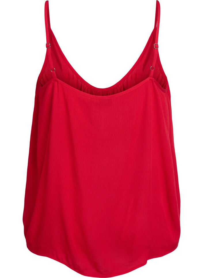 Strop top i viskose, R&oslash;d, Packshot image number 1