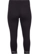Basis 3/4 leggings med blondekant, Sort, Packshot image number 1
