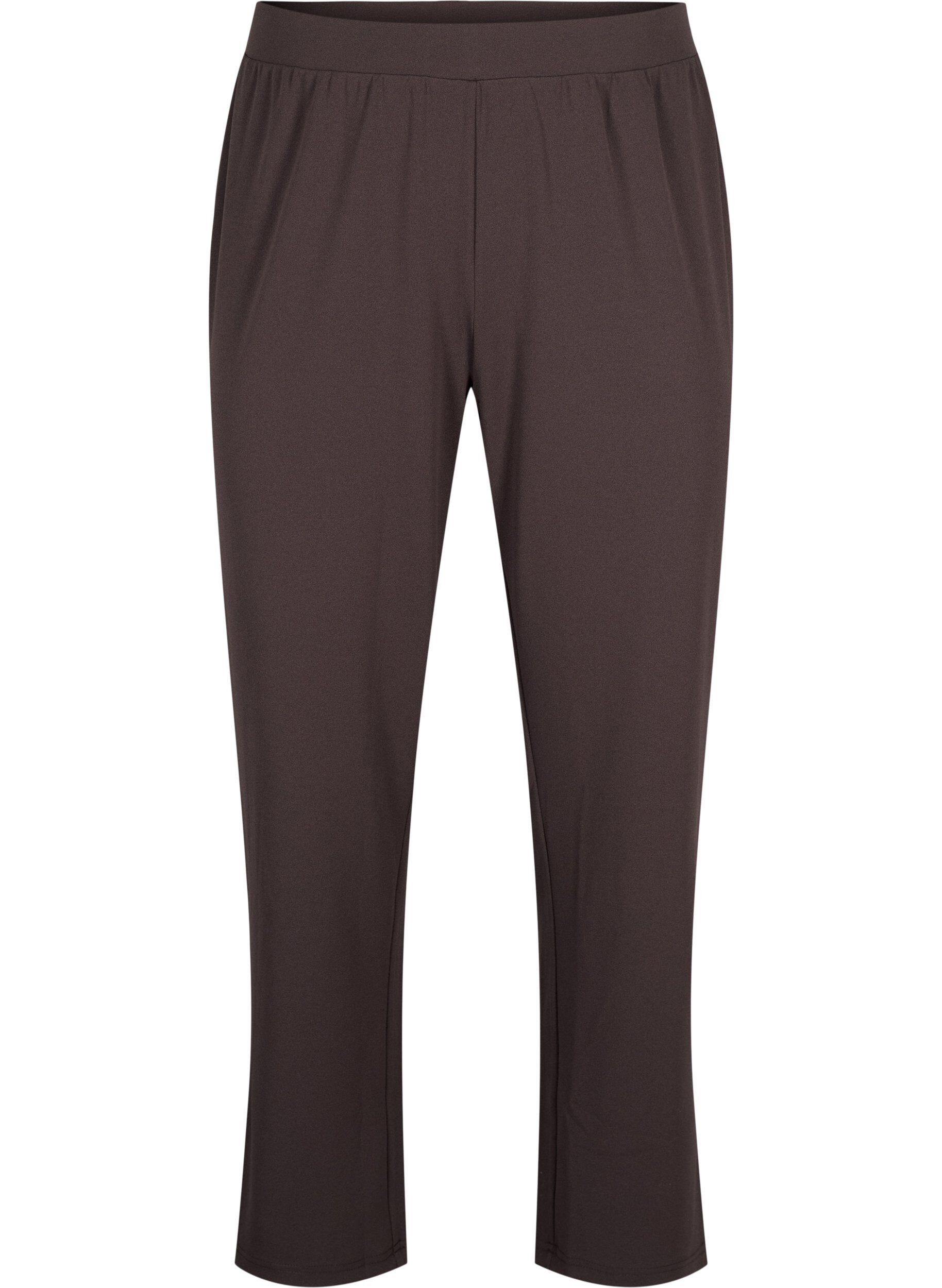 ZizziBukser med straight fit, Brun, Packshot image number 0