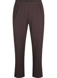 Bukser med straight fit, Brun