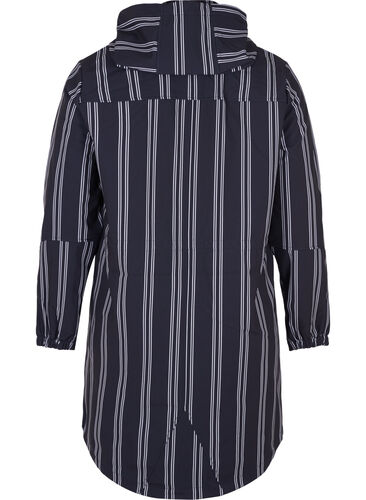 Softshell jakke med hætte, Night s. stripe, Packshot image number 1
