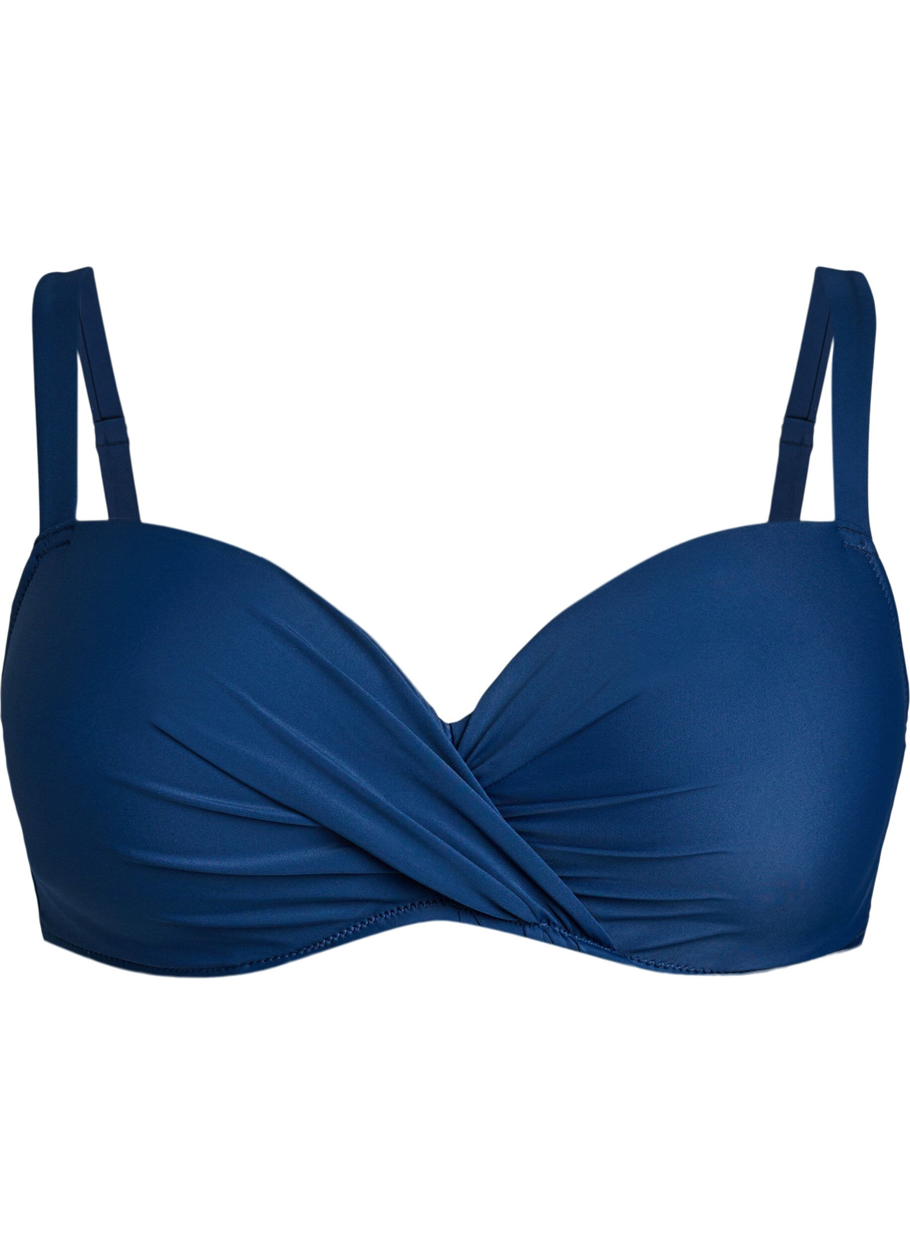 Bikini bh med b&oslash;jle og drapering