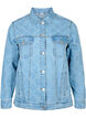 Denimjakke med destroy mønster , Blue denim, Packshot image number 0