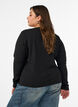 Figursyet cardigan med knudelukninger, Sort, Model image number 2