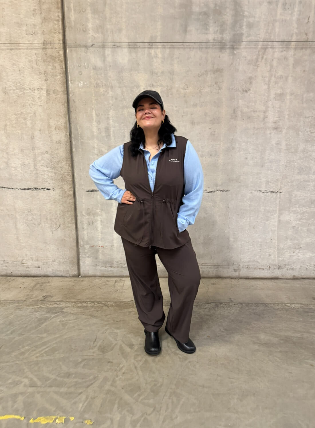 Brun og bl&aring; nuancer, , Model