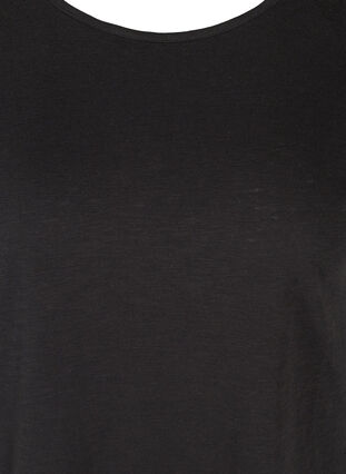Kortærmet t-shirt med pailletter, Black, Packshot image number 2