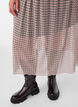 Ternet meshnederdel i midi-l&aelig;ngde, Beige, Model image number 2
