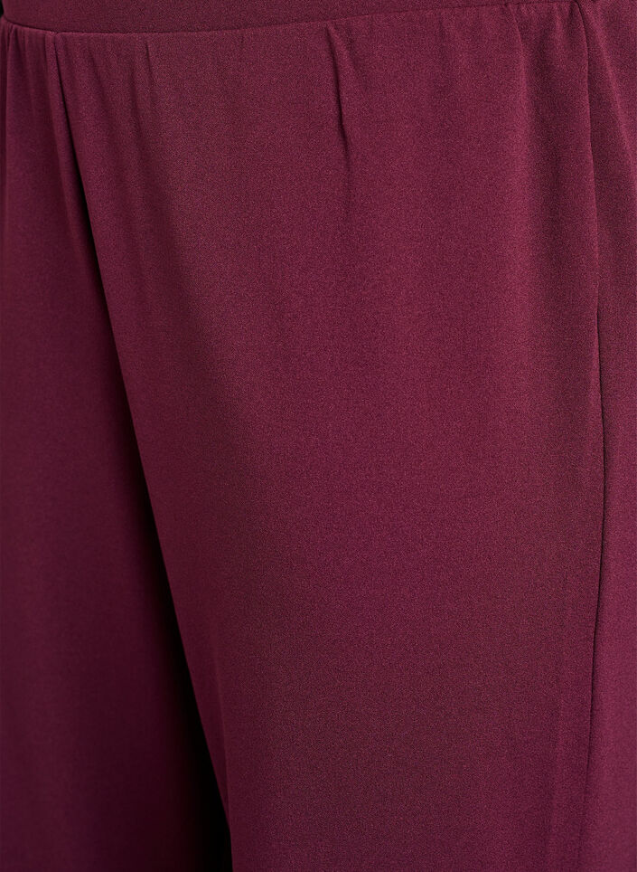 Bukser med straight fit, R&oslash;d, Packshot image number 2