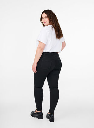 Stay black Amy jeans med høj talje, Black, Model image number 1