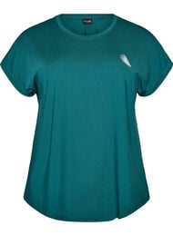 Ensfarvet tr&aelig;nings t-shirt, Gr&oslash;n