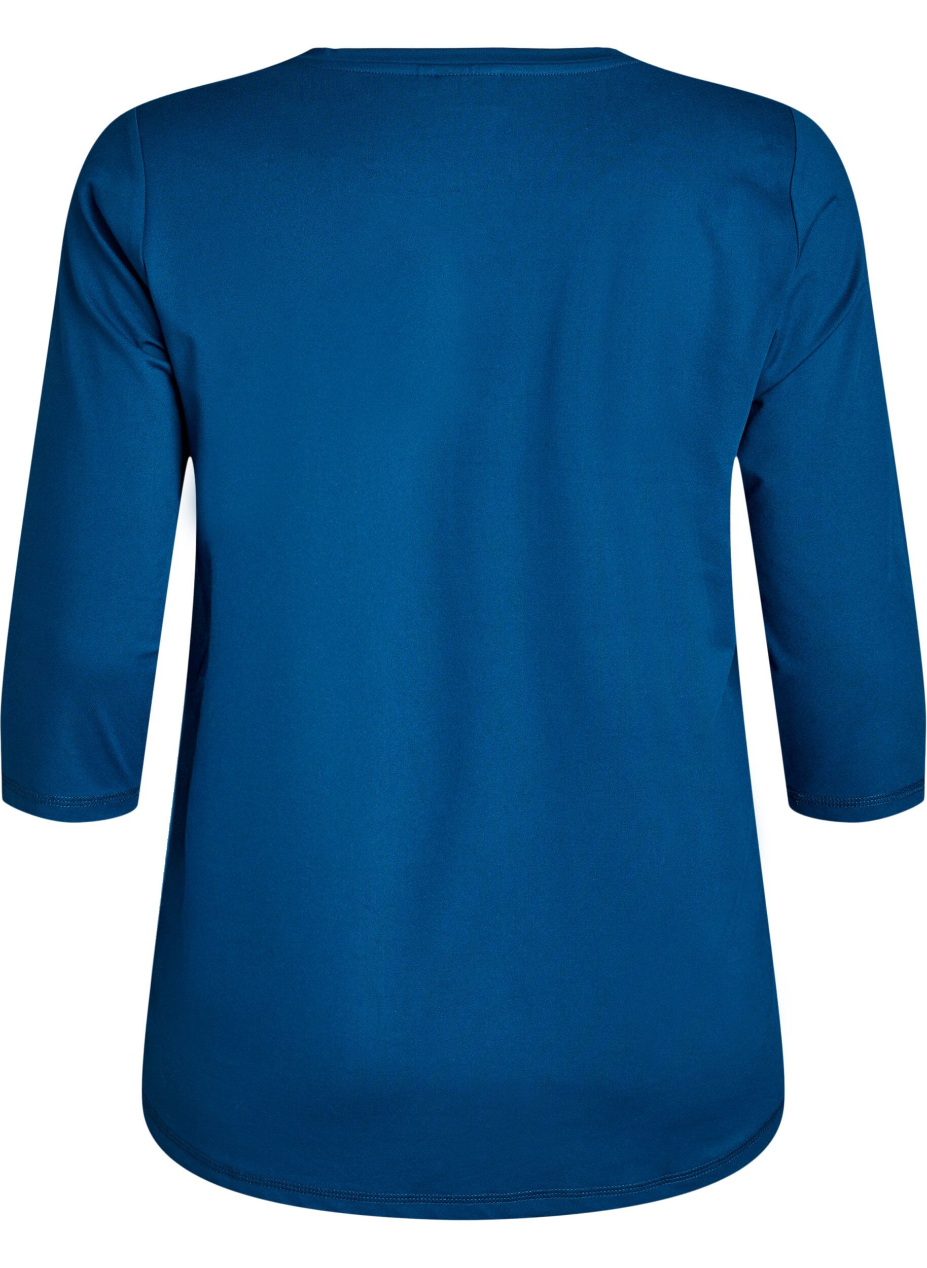 ZizziTr&aelig;ningsbluse med 3/4 &aelig;rmer, Bl&aring;, Packshot image number 1