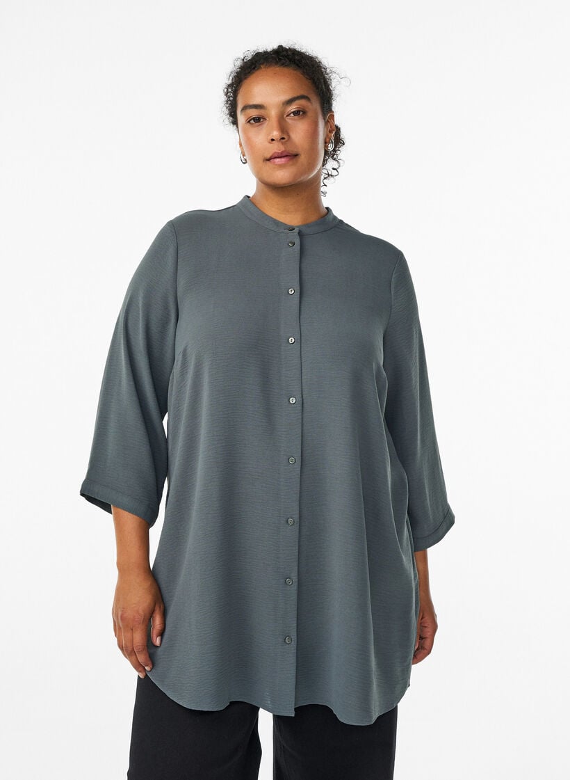 Tunika med 3/4 &aelig;rmer, Gr&oslash;n, Model image number 0