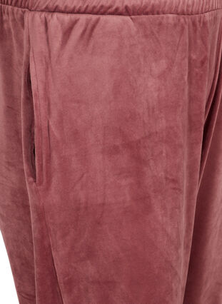 Løse bukser i velour, Mesa Rose, Packshot image number 2