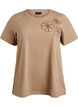 T-shirt med dekorative detaljer , Beige, Packshot image number 0