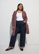 Meleret strik cardigan med lommer, Lyser&oslash;d, Model image number 1