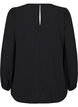 Bluse med s&oslash;lv glimmer, Sort, Packshot image number 1