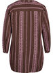 Tunika med broderet mønster, Brun, Packshot image number 1