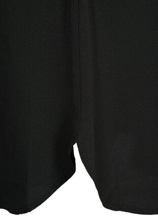 Printet kjole med snøre i taljen, Black, Packshot image number 3