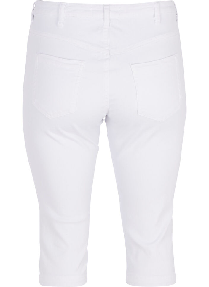 Slim fit Emily capri jeans, Hvid, Packshot image number 1