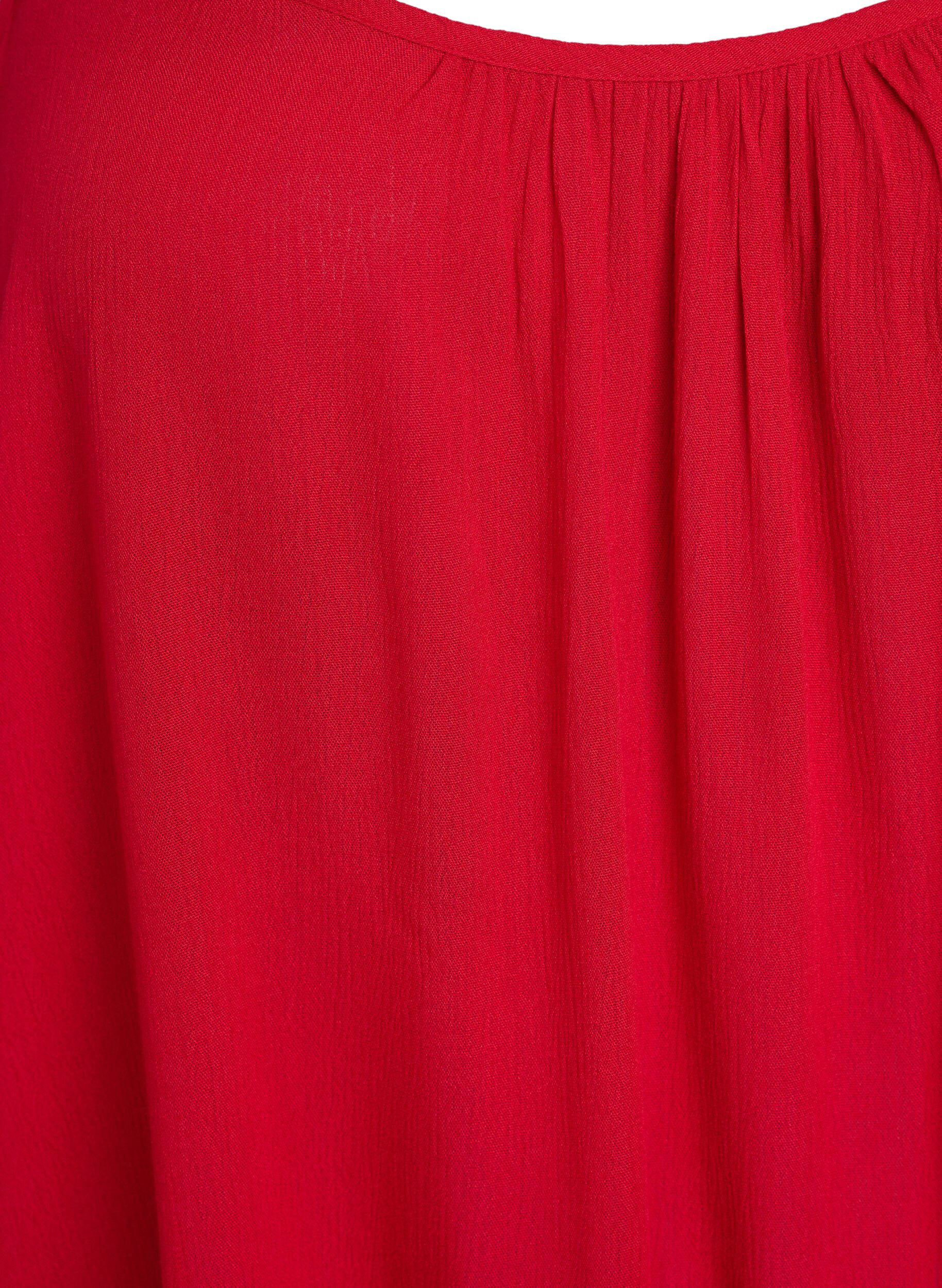 ZizziStrop top i viskose, R&oslash;d, Packshot image number 2