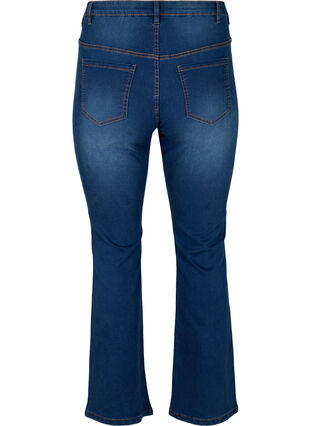 Ellen bootcut jeans med høj talje, Blue denim, Packshot image number 1