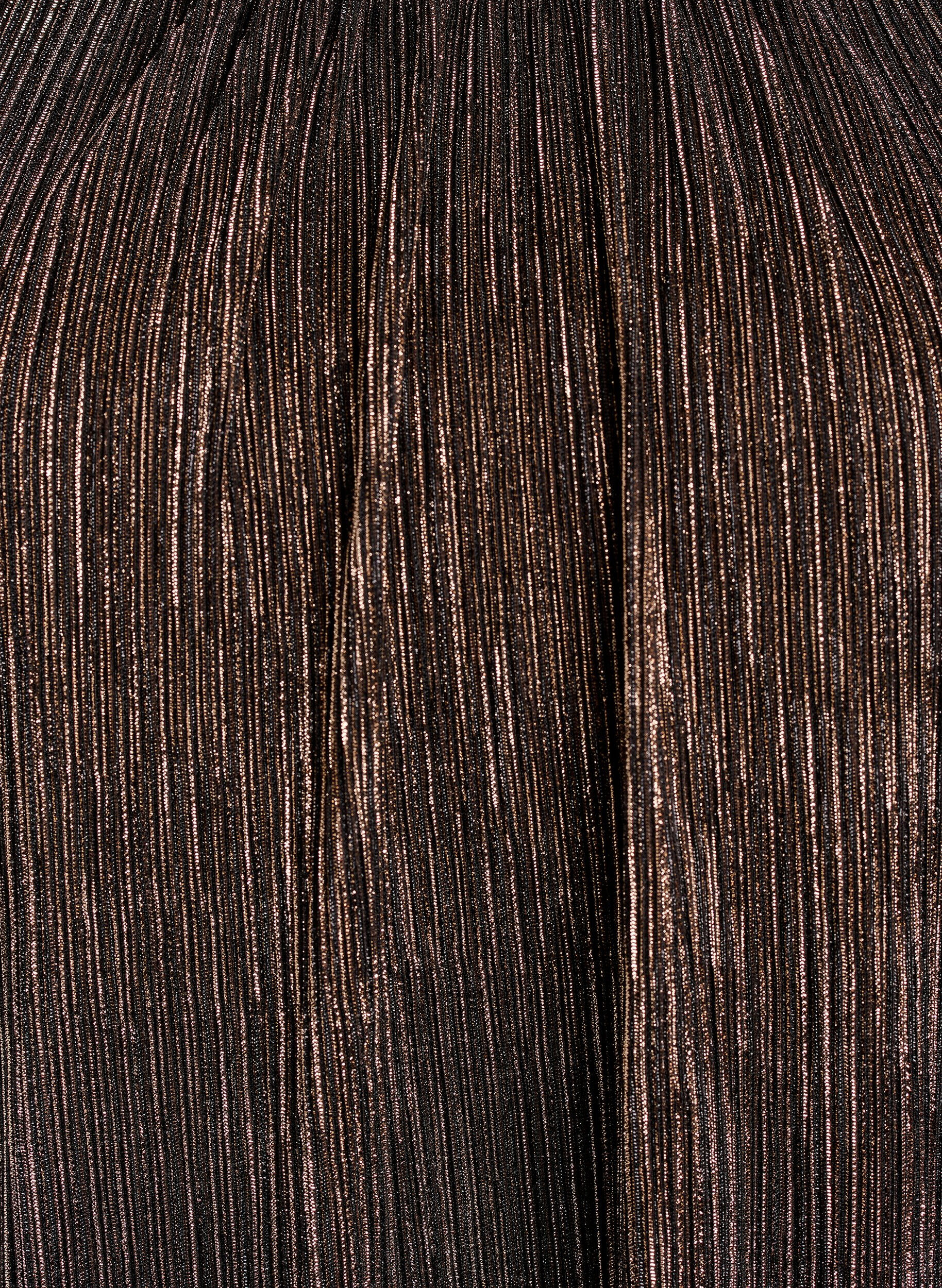 Zizzi Festbluse med glitterstriber og lange &aelig;rmer, Sort, Packshot image number 2